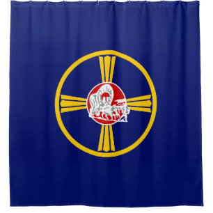 City Flag of Omaha (Nebraska) Shower Curtain