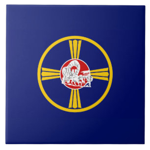 City Flag of Omaha (Nebraska) Tile