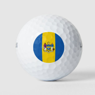 City Flag of Philadelphia (Pennsylvania) Golf Balls