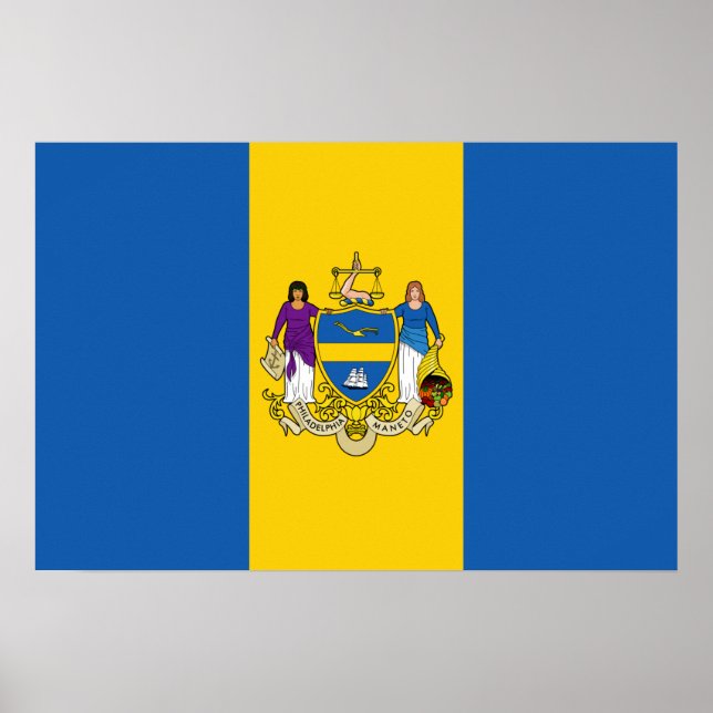City Flag of Philadelphia (Pennsylvania) Poster (Front)