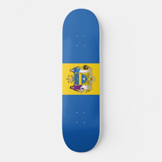 City Flag of Philadelphia (Pennsylvania) Skateboard (Front)