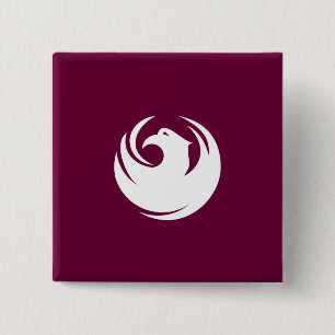 City Flag of Phoenix (Arizona) 15 Cm Square Badge