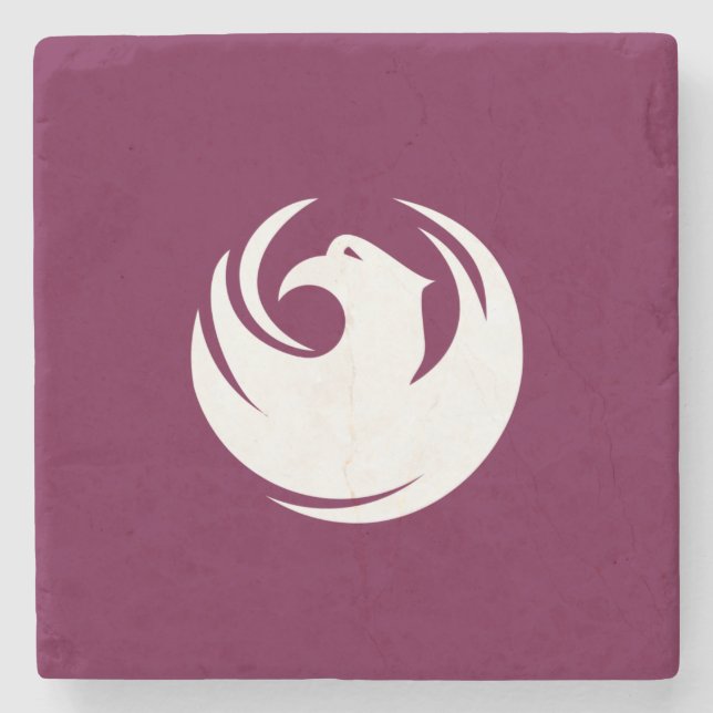 City Flag of Phoenix (Arizona) Stone Coaster (Front)
