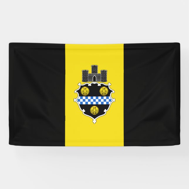 City Flag of Pittsburgh (Pennsylvania) Banner (Horizontal)