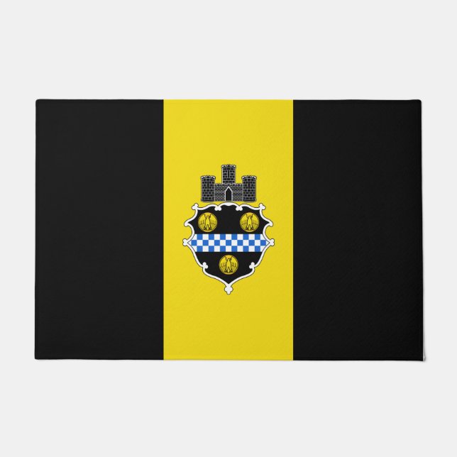 City Flag of Pittsburgh (Pennsylvania) Doormat (Front)