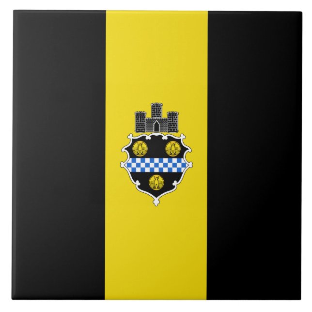 City Flag of Pittsburgh (Pennsylvania) Tile (Front)