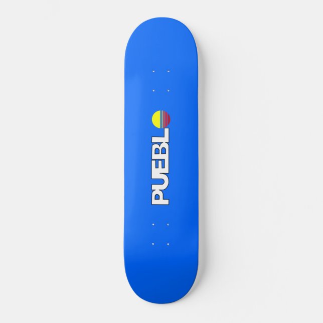 City Flag of Pueblo (Colorado) Skateboard (Front)