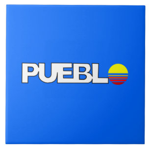 City Flag of Pueblo (Colorado) Tile