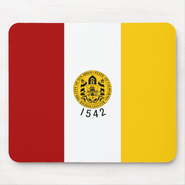 City Flag of San Diego (California) Mouse Mat (Front)