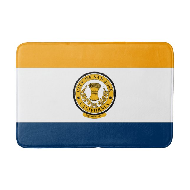 City Flag of San José (California) Bath Mat (Front)