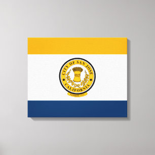 City Flag of San José (California) Canvas Print