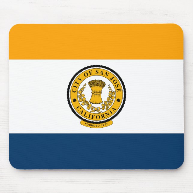 City Flag of San José (California) Mouse Mat (Front)