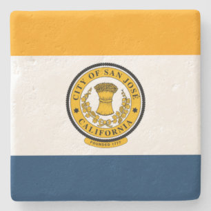 City Flag of San José (California) Stone Coaster