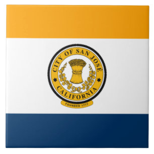 City Flag of San José (California) Tile