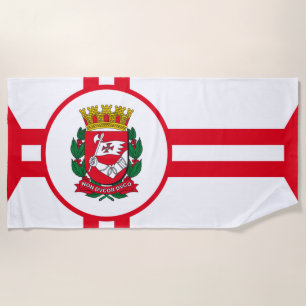 City Flag of São Paulo Beach Towel