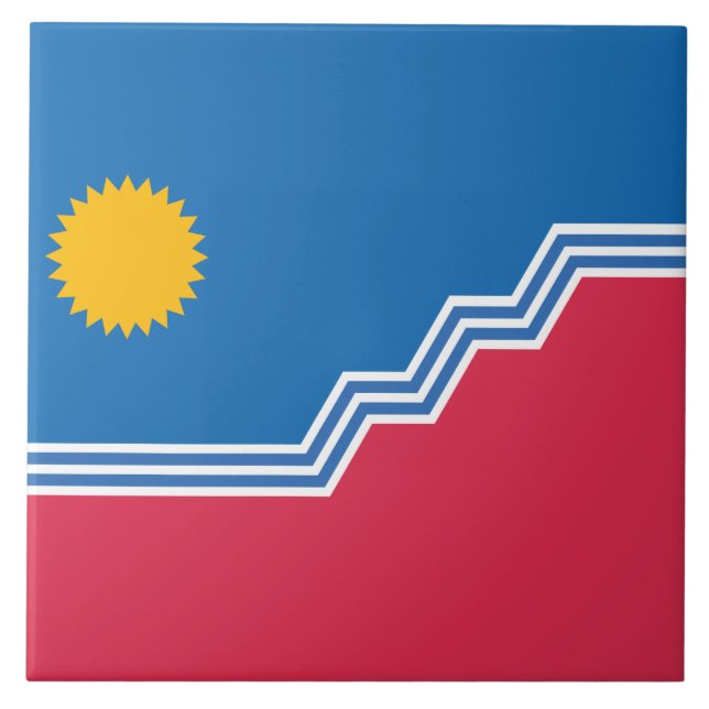 City Flag of Sioux Falls (South Dakota) Tile (Front)