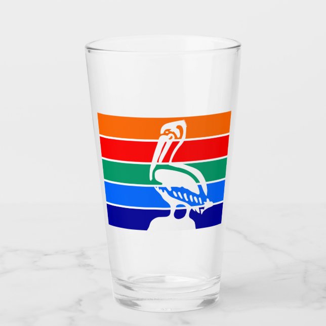 City Flag of St. Petersburg (Florida) Glass (Front)