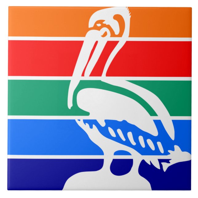 City Flag of St. Petersburg (Florida) Tile (Front)