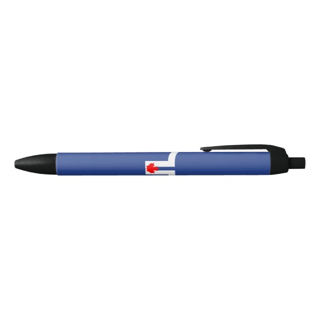 City Flag of Toronto (Canada) Black Ink Pen (Top)