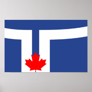 City Flag of Toronto (Canada) Poster