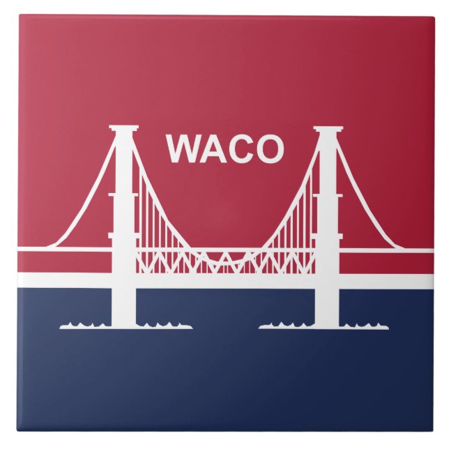 City Flag of Waco (Texas, USA) Tile (Front)