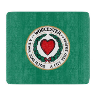 City Flag of Worcester (Massachusetts) Cutting Board