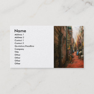 City - Germany - Alley - The other half 1904 Business Card