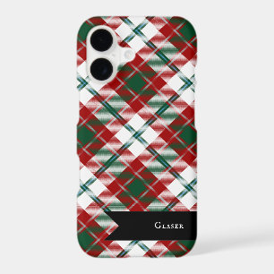 City Glasgow Tartain Plaid Green Maroon White