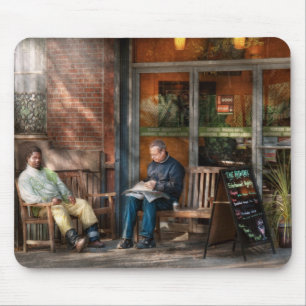 City - Greenwich Village - The path cafe Mouse Mat