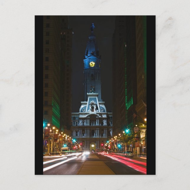 City Hall Broad Street Postcard (Front)