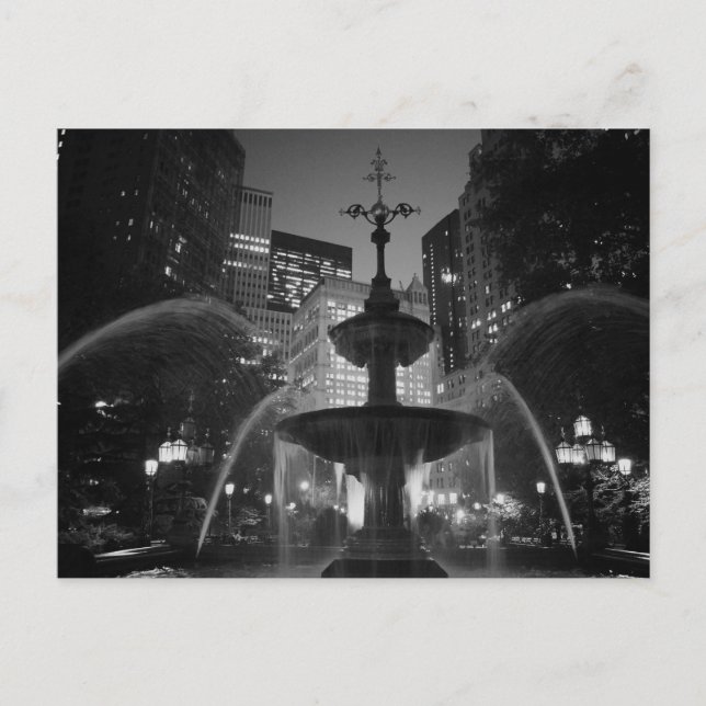 City Hall Fountain Postcard (Front)