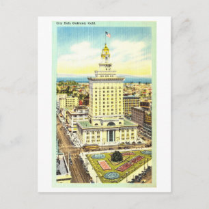 City Hall in Oakland, California, Vintage Postcard