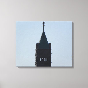 CITY HALL IN THE SHADOWS WRAPPED CANVAS PRINT