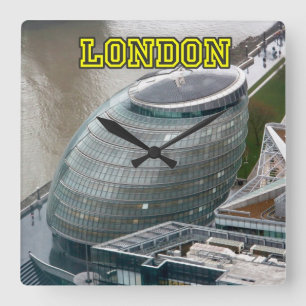 City Hall London England Square Wall Clock