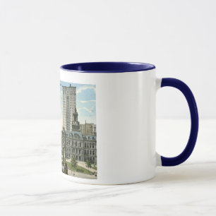 City Hall Square, Detroit MI 1915 Vintage Mug