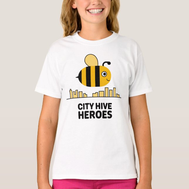 City Hive Revolution – Urban Beekeeper Streetwear T-Shirt (Front)