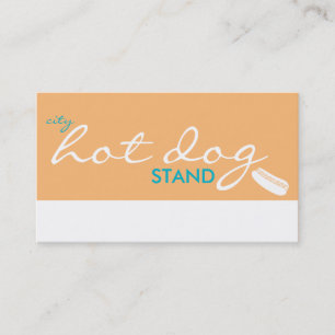 city hot dog stand (colour customisable) loyalty card