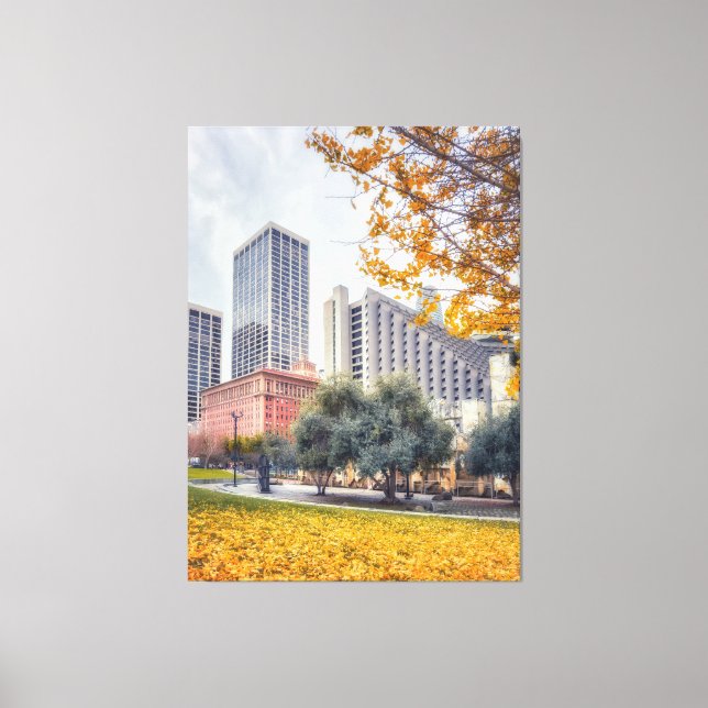 City in Autumn Canvas Print (Front)