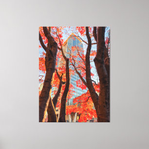 City in Red Canvas Print