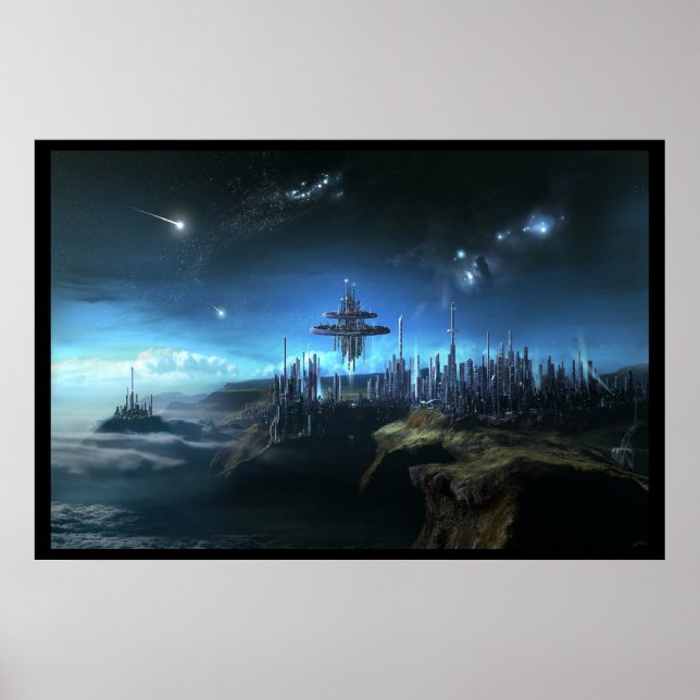 City In The Clouds Poster (Front)