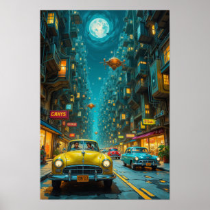 City in the future poster