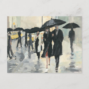 City in the Rain Postcard