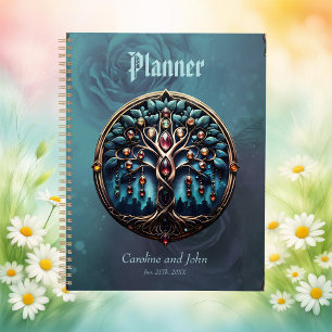 City in the shadow of the luxurious tree of life.  planner