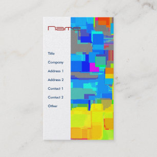 "City in the Sky" Geometric Art Business Card