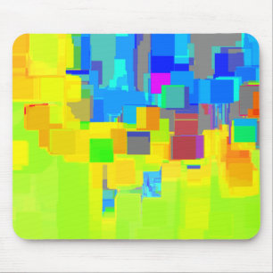 "City in the Sky" Geometric Art Mouse Mat