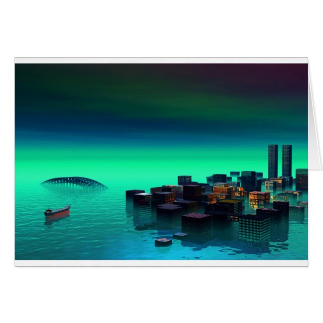 City in the water (Front Horizontal)