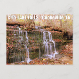 City Lake Falls - Cookeville, TN Postcard