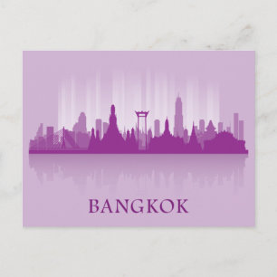 City Landscape Skyline Bangkok, Thailand Postcard