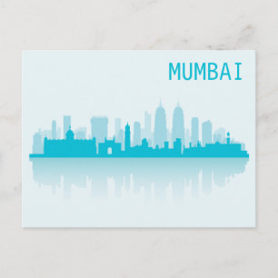 City Landscape Skyline Mumbai, India Postcard