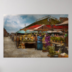 City - Lexington market, Baltimore, Maryland 1890 Poster